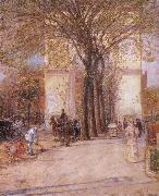 Childe Hassam Washington Arch in Spring oil painting artist